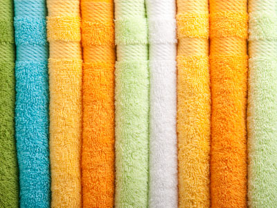A selection of colourful towels